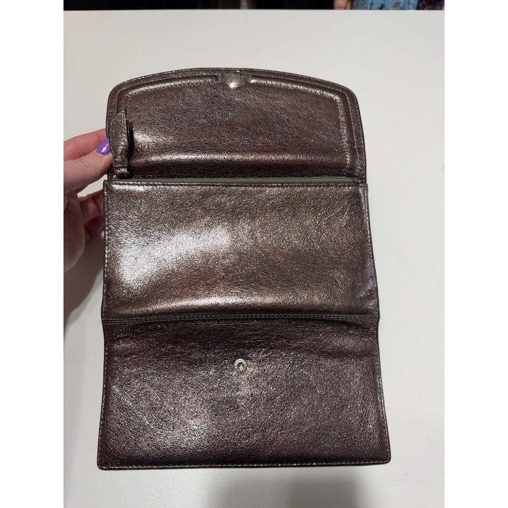 Y2K Coach metallic‎ crinkle wallet - Picture 4 of 4